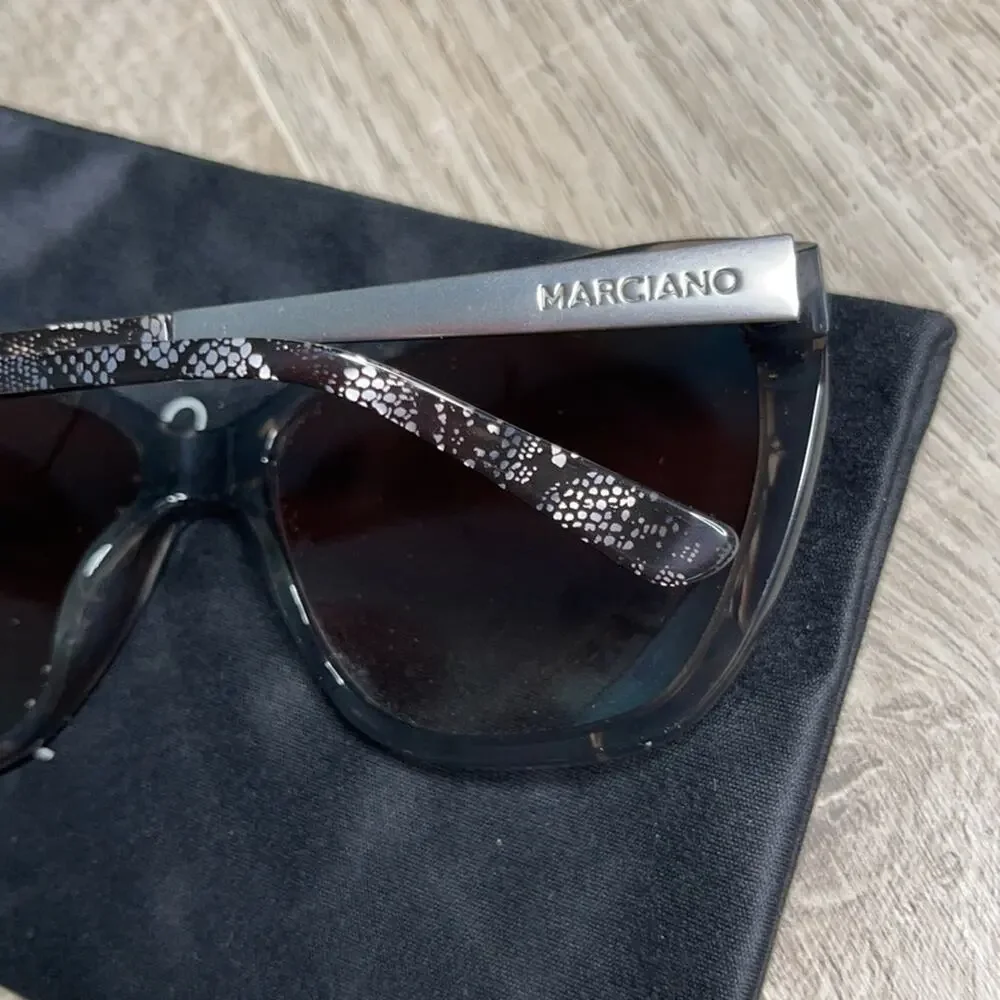 NWT MARCIANO Lace Cat Eye Sunglasses With Case